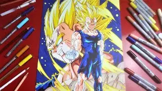 Drawing Majin Vegeta's Sacrafice #shorts