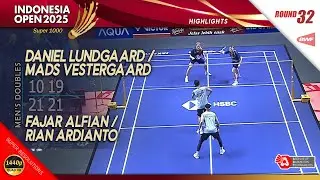 Lundgaard / Vestergaard vs Fajar Alfian / Rian Ardianto | Indonesia Open 2025 | R32 MD HL