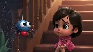 The Girl and The Spider Story | Don't Cry, Try Again! | Story for Kids | Moral Stories