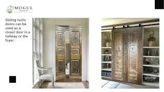 Vintage Carved Doors, Wall Decor Creates an Artistic Vibe