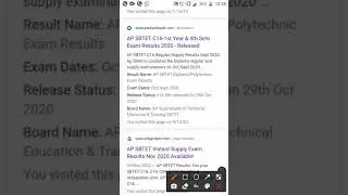 SBTET AP regular results released 2020