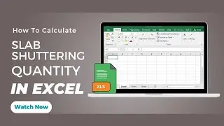 How to calculate Slab Shuttering Quantity in Excel sheet #excelsheet #slabshuttering #slab #civil 