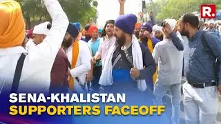 Massive Clashes Break Out Between Sena & Pro-Khalistan Groups In Patiala, Heavy Police Deployed