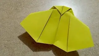 ORIGAMI FLAPPING BAT PLANE #diy #papercrafts #paperairplane 