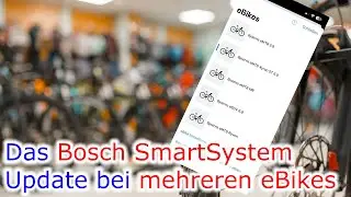 Das Bosch Smart System eBike Update bei mehreren eBikes