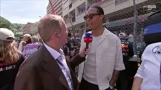 Virgil Van Dijk F1 Grid Walk Interview | 2024 Monaco