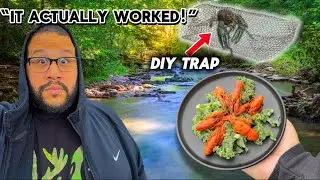 “Catch & Cook CRAWDADS Using DIY Traps! | Wild Crawfish Catch & Outdoor Cooking”
