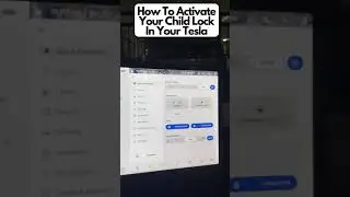 How To Activate Your Child Lock In Your #Tesla #shorts