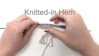 Knitted-in Hem in-the-round