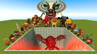 ALL NEW ITALIAN AI BRAINROT MEMES VS THE GIANT PIT WITH DEMON LIN GANG MELON!   Garry's Mod