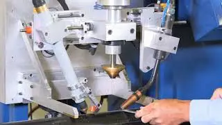 Universal Welder Setting Weld Torch Height - Portuguese