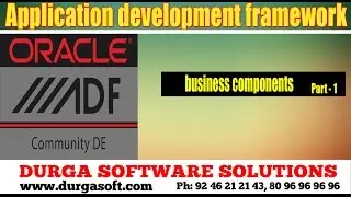 Application development framework(ADF)|| business components Part -  1