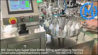 Semi auto super CA glue bottle filling and capping machine