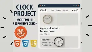 Theme Clock || 15-Theme-Clock  || Free Source Code || Web Dev Projects