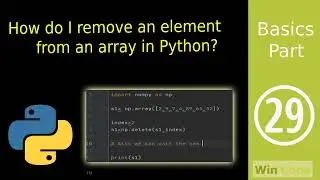 How do I remove an element from an array in Python ?