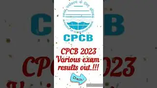 CPCB Exam Results 2023 | Scientist b