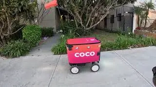COCO food delivery robot in Santa Monica 90424