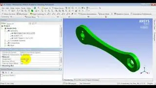 SimCafe: Crank in ANSYS, Material Properties