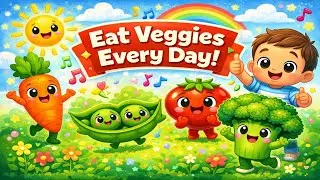 The Yummy Veggies Song 🥕🥦 | Fun & Healthy Song for Toddlers #trending #viral #yt #youtube #youtuber