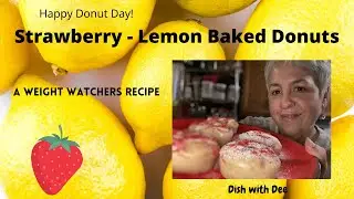 Weight Watchers Recipe | Strawberry Lemon Baked Donut | Low Point Donut#lowpointdonuts#lemondonut