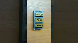 Good Fast Cheap - Why can you choose only two?