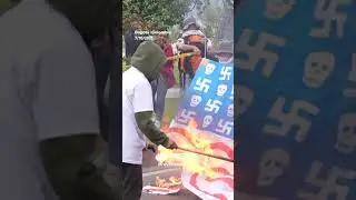 Footage of Colombian pro-Palestine march on October 7 anniversary