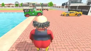 Modified Police Car 🚓 Franklin Sinchan Car Video 💥🥸 indian Theaft Auto Simulator Game video 