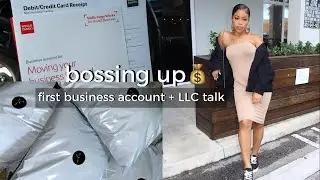 A DAY IN THE LIFE OF AN ENTREPRENEUR [ opening my 1st business account  + should you start an LLC ]