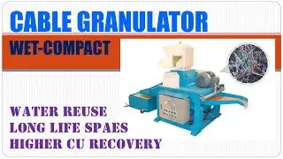 Automatic Cable Granulating Recycling Machine &ndash; Water Separation Wet Type