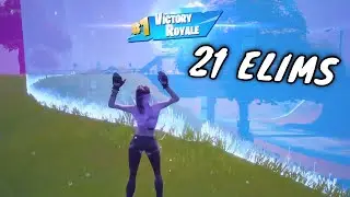 21 Kill Solo Win Gameplay [Fortnite Chapter 2 Season 4 PS4]