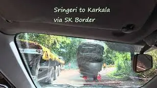 Sringeri to Karkala via SK Border. Single Road. Adventurous #travel #roadtrip #roadrage