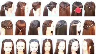 21 unique open hairstyle for teenage girls | ponytail hairstyle | hairstyle for school girl