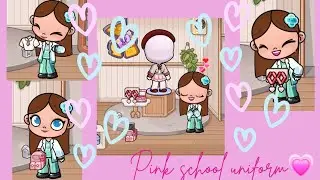 NEW PINK SCHOOL UNIFORM🏫💗 ON AVATAR WORLD🌎#avatarworld#pink#school#uniform