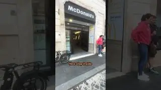 Ancient ruins in Rome inside McDonald&rsquo;s
