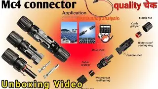  Solar MC4 Male Female Connector Unboxing & Quality Test | Best for Solar Panels