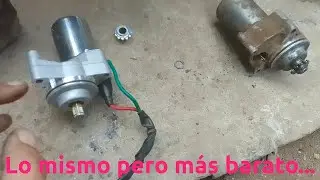 Curso básico de reparación de moto 110. Episodio 7. Cómo cambiar el motor de arranque.