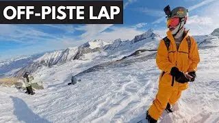 POV: Off-PISTE Snowboard Lap in Austria