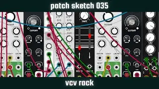 PATCH SKETCH 035 - 90s Melodic Acid Techno Loop [VCV Rack] #Shorts
