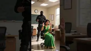 An Indian soldier Saved school from terrorists attack 😱 #ai #shorts #telugu #aistory