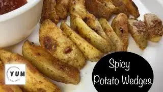 Spicy Potato Wedges two ways Oven baked and Pan fried recipes