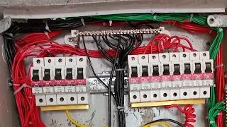 Three phase DB kaise dressing kare।। three phase MCB connection kaise kare।।Three phase DBconnection