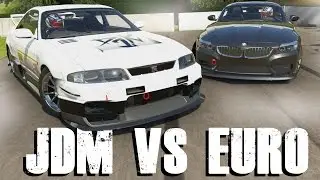 JDM VS EURO || Nissan GTR-R33 vs BMW Z4 || Forza 6 W/ DUBS