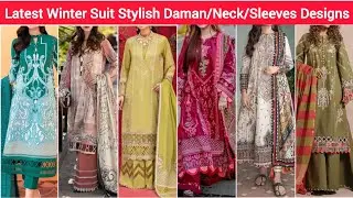 Latest Winter Cotton/Linen/Khaddar Dress Designs 2022/Long Shirt Designs/Neckline/Daman/Sleeves