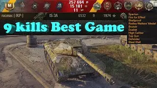 IS-3A 🔝 6.5k dmg 9 kills Best Game, 1974 exp, 1780 block,  🔝 World of Tanks ✔️
