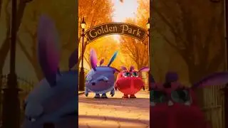 Ryva & Eyga&rsquo;s Golden Park Adventure &ndash; A Magical Animated Short | #Missingcore #Cute #AnimatedShort