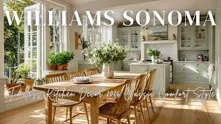 Неподвластный времени декор кухни 2026 от Williams Sonoma в классическом стиле, обеспечивающем ко...