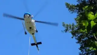 🚁....Helicopter Water Pickup  #19 Skutz Falls  Forest Fire  Vancouver Island