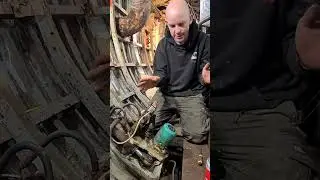 First look at our boats old stabiliser system! #boatrestoration #marine #marineengineering #ship