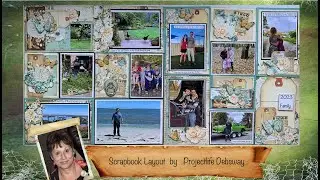 How to Scrapbook a layout process video for Projectlife Pocket page sleeve &ndash; Mintay- Grandma's Attic