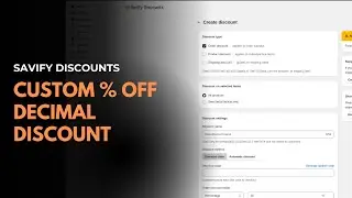 Shopify Custom Decimal Discounts | Savify | KlinKode